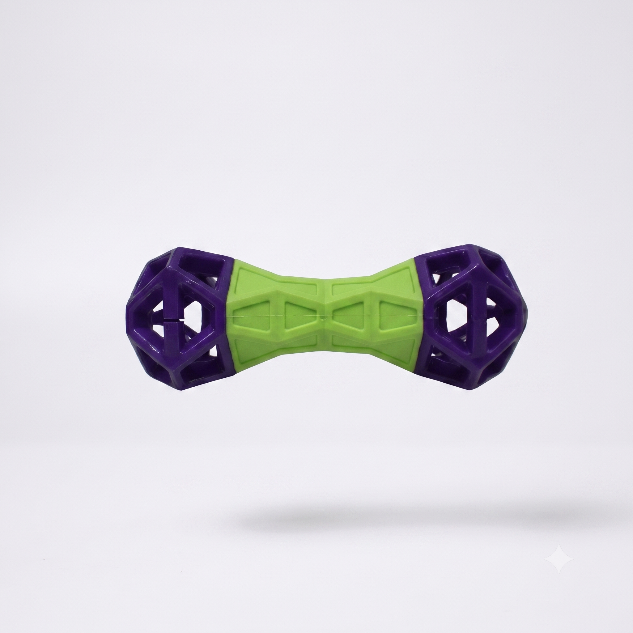 Squeaky Dumbbell with Treat Dropper